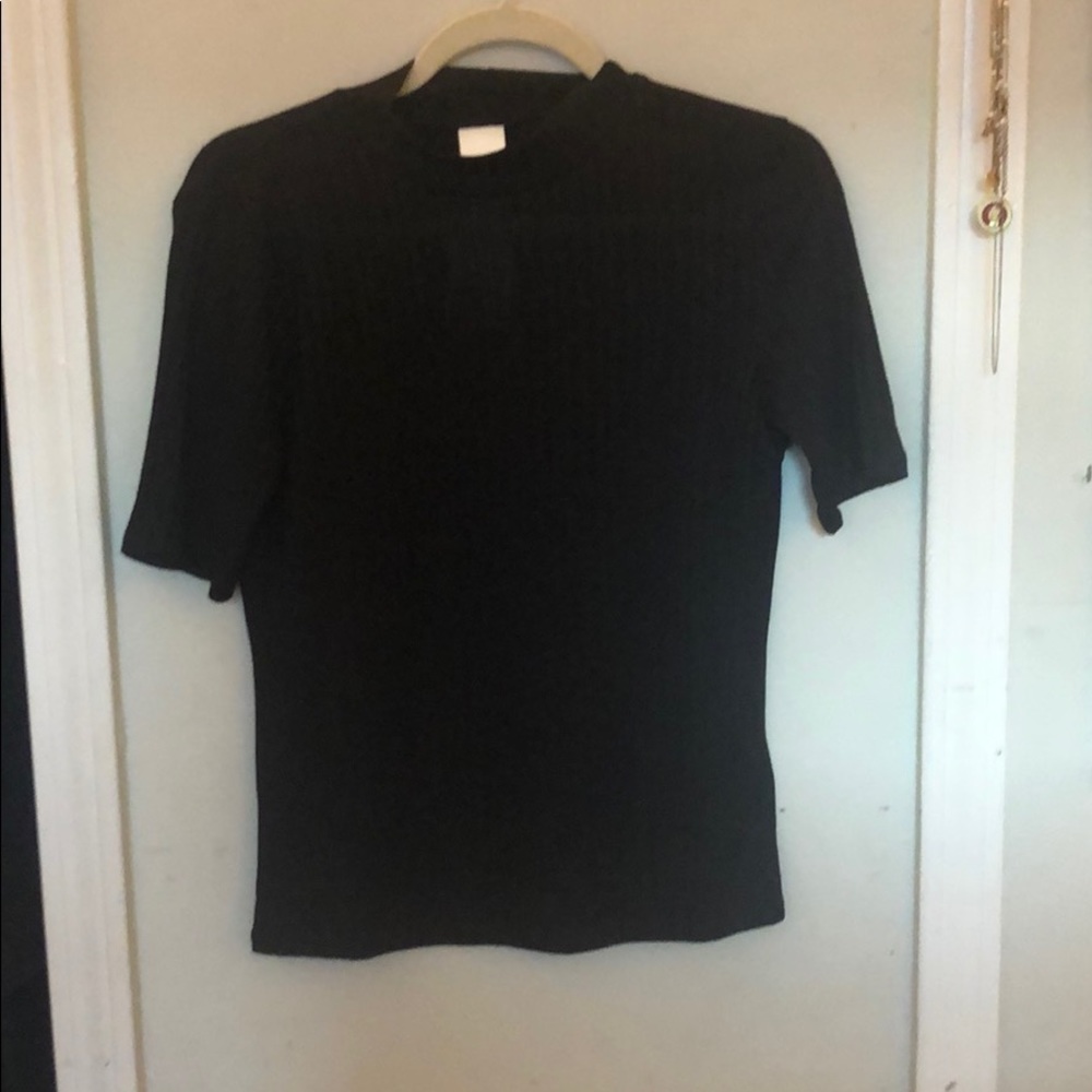 Black mock neck